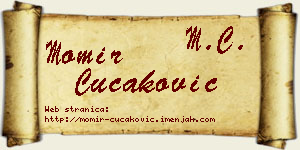 Momir Čučaković vizit kartica
